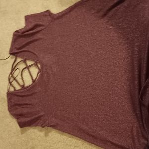 Burgundy color t-shirt